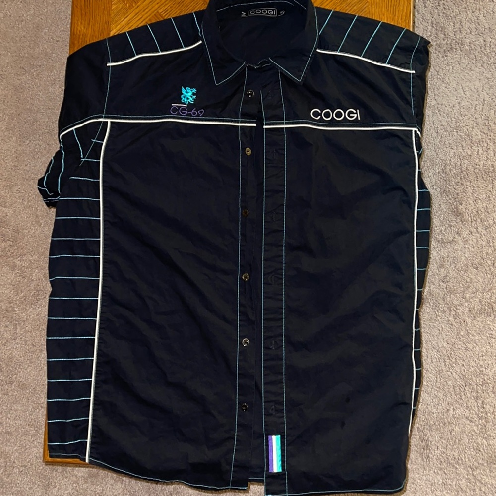 COOGI Men’s Short Sleeve Button Up Shirt - XXXL